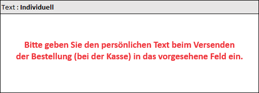 Text Individuell